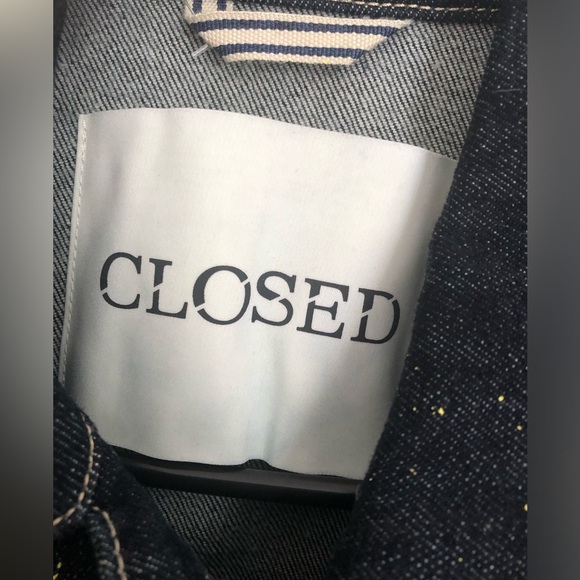 Closed Paint Splatter Cropped Denim Trucker Jacket - Picture 6 of 8